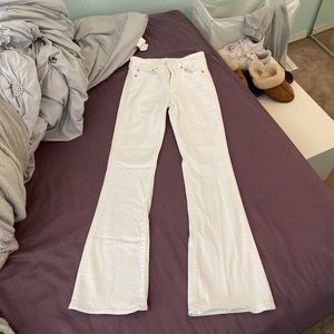 white american eagle flare jeans size 4